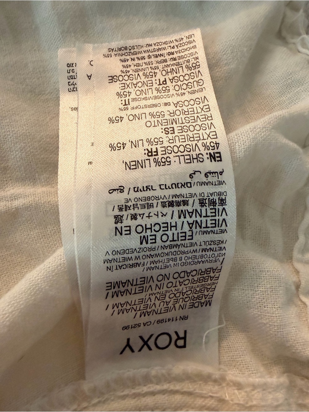 Roxy White Drawstring Lounge Pants - Picture 5 of 5